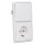 Jung Serie CD Komplett-Set Alpinweiß: CD1520WW SCHUKO Steckdose + CD595WW Wippe Serienschalter + 505U Wippschalter Serien + CD582WW Rahmen 2fach