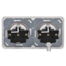 Jung Serie CD Komplett-Set Alpinweiß: 2x CD1520WW SCHUKO Steckdose + CD582WW Rahmen 2fach