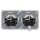 Jung Serie CD Komplett-Set Alpinweiß: 2x CD1520WW SCHUKO Steckdose + CD582WW Rahmen 2fach