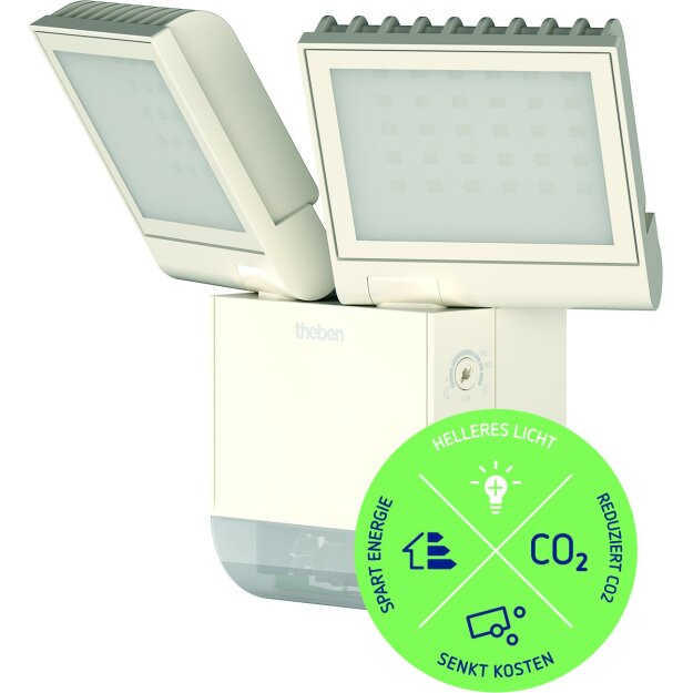 Theben 1020802 LED-Strahler 17 Watt theLeda S17-100 WH