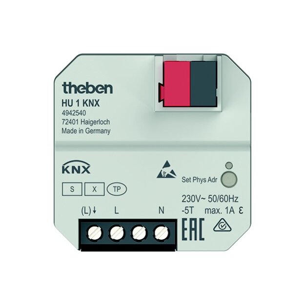 Theben 4942540 Heizungsaktor 1-f.UP DataSecure HU 1 KNX