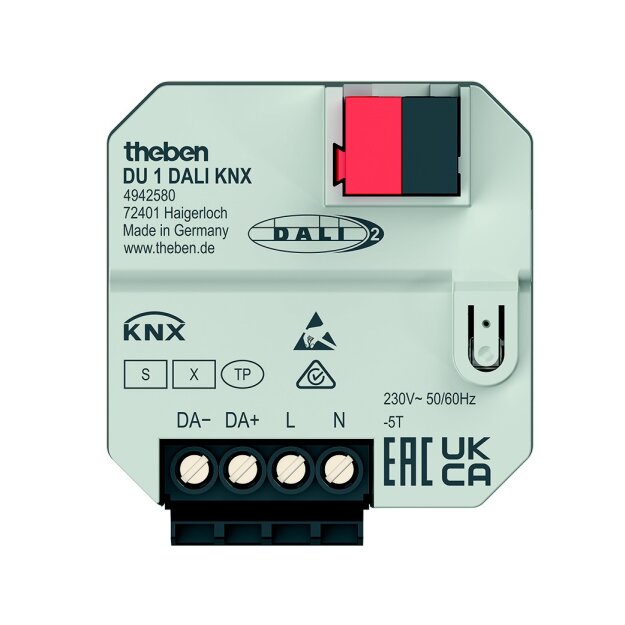 Theben 4942580 UP 1-fach DALI-Aktor KNX TF Data Secure DU 1 DALI KNX