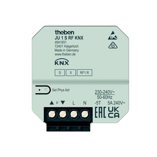 Theben 4941651 Funk-Jalousiesaktor 1-fach JU 1 S RF KNX