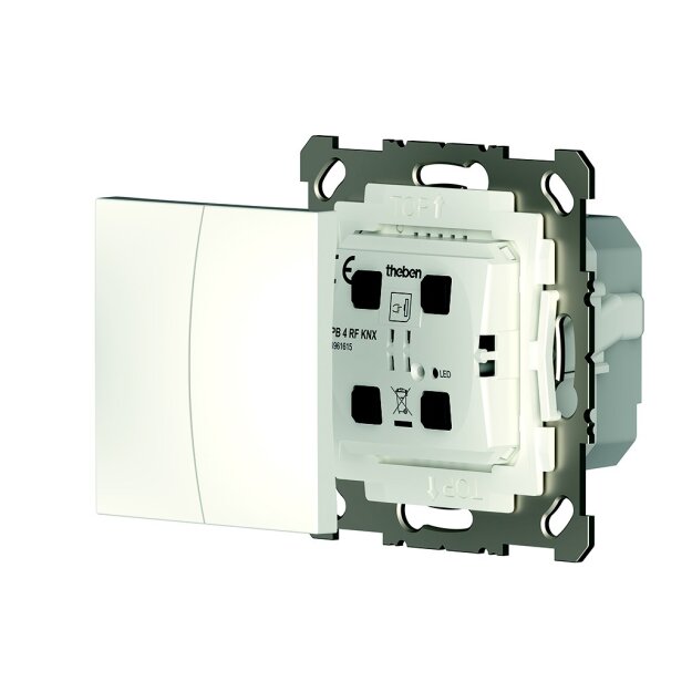 Theben 4961615 2/4-fach Funk-Taster mit Dimmaktor PB 4 RF KNX