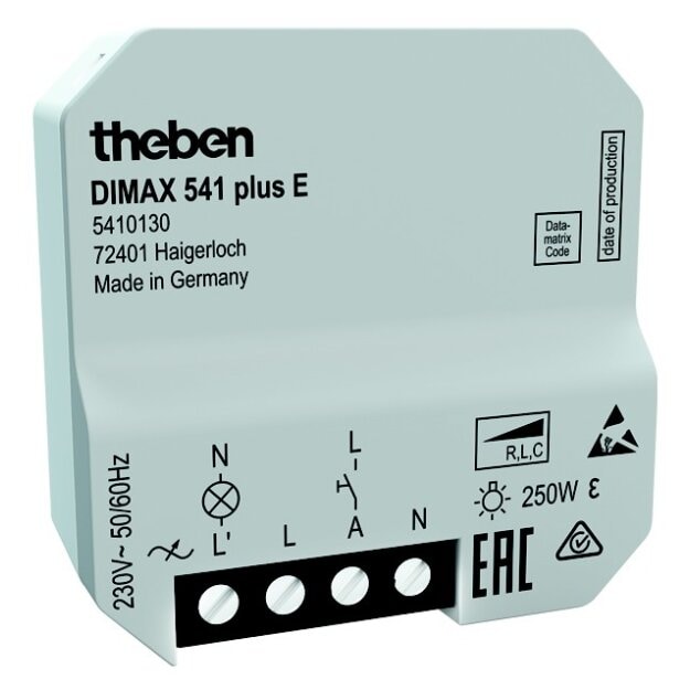 Theben 5410130 UP-Universaldimmer für  ESL+230V LED DIMAX 541 plus E Weiß