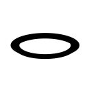 Theben 9070853 Abdeckrahmen Cover Flat 85 BK Schwarz