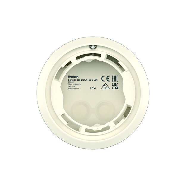 Theben 9080019 Rahmen für Aufputz-Montage Präsenzmelder LUXA 103 BWH Weiß