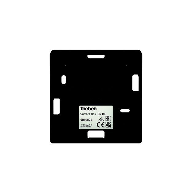 Theben 9080025 Aufputzgehäuse Surface Box iON BK Schwarz