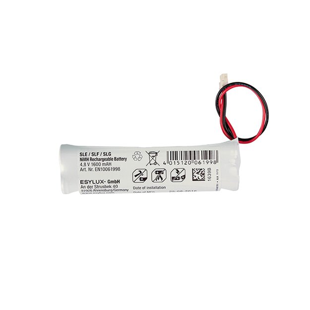 ESYLUX EN10061998 Akku 4.8V/1.6 Ah für SLE/SLF Notleuchten SLE/SLF BATTERY NiMH 1600mAh