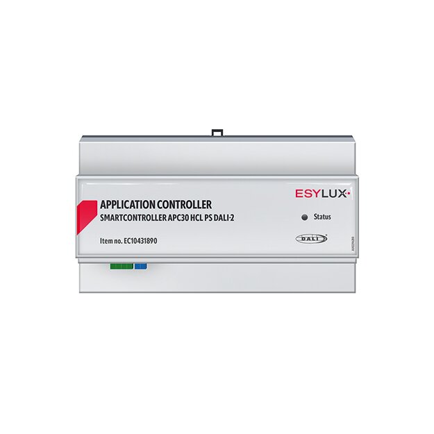 Esylux EC10431890 DALI-2-zertifiziertes Steuergerät mit integrierter Bus-Stromversorgung (250 mA) SMARTCONTROLLER APC30 HCL PS DALI-2
