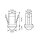 ESYLUX EP10422836 DALI-2-zertifizierter BMS-Präsenzmelder 360° Reichweite ca Ø 8 m für den Einbau in Lamellendecken mit passender Halterung (Zubehör) PD-C 360/8 mini LAMELLA BMS DALI-2 WH Weiß