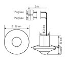 Esylux EP10424847 Decken-Präsenzmelder 360°...
