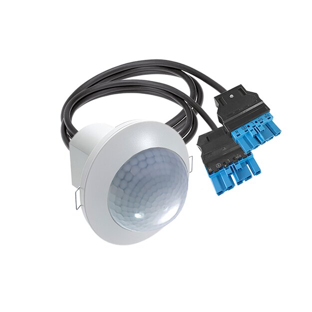 ESYLUX EP10424854 Decken-Präsenzmelder 360° Unterputz Reichweite ca Ø 24m DUO DALI/DSI GST PD-C 360i/24 DUO DALI WAGO WINSTA CodeI Weiß