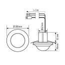 Esylux EP10427374 Decken-Präsenzmelder 360°...