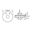 ESYLUX EP10427664 Decken-Präsenzmelder 360°...