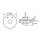ESYLUX EP10427664 Decken-Präsenzmelder 360° Unterputz KNX-Bus Temperaturmessung relative Luftfeuchtemessung Messung der VOCs Reichweite ca Ø 8 m fernbedienbar PD-ATMO 360i/8 O AUX 30V KNX Weiß