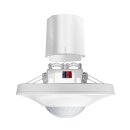 ESYLUX EP10428821 Deckeneinbau-Präsenzmelder 360° Reichweite ca Ø 8 m KNX-Bus PD-C 360i/8 FM KNX UP Weiß