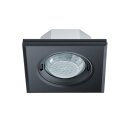 ESYLUX EP10451775 Decken-Präsenzmelder 360° Unterputz Reichweite ca Ø 8 m KNX-Bus PD-FLAT 360i/8 SQUARE BLACK KNX Schwarz