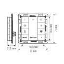 ESYLUX EC10430930 8-fach Taster Tunable White PUSH BUTTON x8 TW ELC Weiß