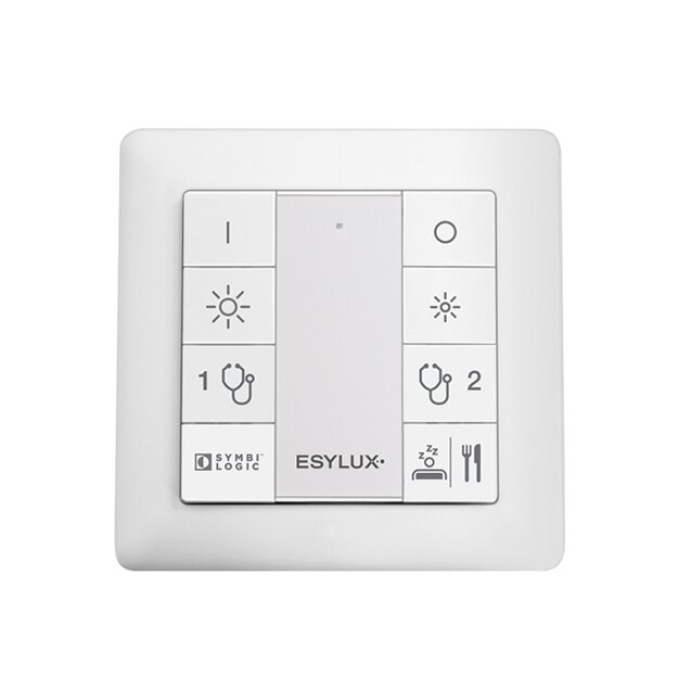ESYLUX EC10431265 8-fach Taster für Patientenzimmer PUSH BUTTON x8 PATIENT ROOM ELC Weiß