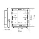 ESYLUX EO10431388 8-fach Taster Tunable White PUSH BUTTON x8 TW Weiß