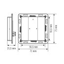 ESYLUX EP10431609 2-fach-Taster als zertifiziertes DALI-2-Eingabegerät PUSH BUTTON x2 DALI-2 WH Weiß