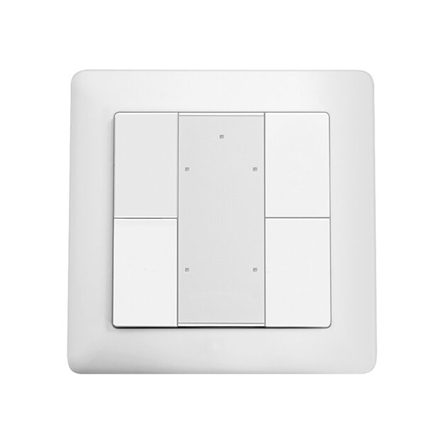 ESYLUX EP10431616 4-fach-Taster als zertifiziertes DALI-2-Eingabegerät PUSH BUTTON x4 DALI-2 WH Weiß