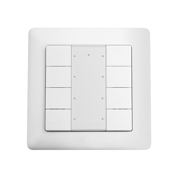 ESYLUX EP10431630 8-fach-Taster als zertifiziertes DALI-2-Eingabegerät PUSH BUTTON x8 DALI-2 WH Weiß