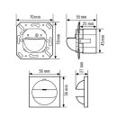 Esylux EB10430633 Wand-Bewegungsmelder 180° mit...