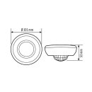 Esylux EB10430855 Decken-Präsenzmelder 360°...