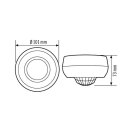 Esylux EB10430886 Decken-Bewegungsmelder 360° Aufputz...