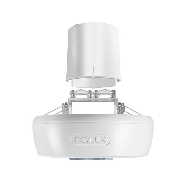 ESYLUX EB10431708 Deckeneinbau-Bewegungsmelder 360° Aufputz Reichweite ca Ø 8 m Nulldurchgangsschaltung MD 360/8 BASIC FM Weiß