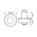 ESYLUX EB10431739 Deckeneinbau-Präsenzmelder...