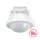 Esylux EB10431807 Deckeneinbau-Präsenzmelder Reichweite ca. Ø 8 m Nulldurchgangsschaltung fernbedienbar 10x BASIC EXPRESS PD 360° 08 IR 1C FM IP23 WH