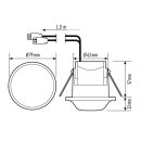 Esylux EB10431821 Deckeneinbau-Präsenzmelder...