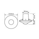 ESYLUX EP10055539 Deckeneinbau-Bewegungsmelder 360°...