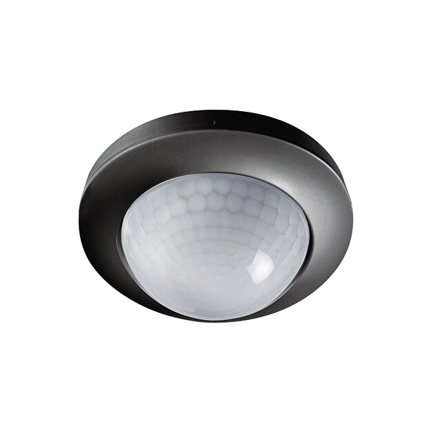 ESYLUX EP10055546 Decken-Bewegungsmelder 360° Unterputz Reichweite ca Ø 24 m fernbedienbar MD-C 360i/24 BK Schwarz