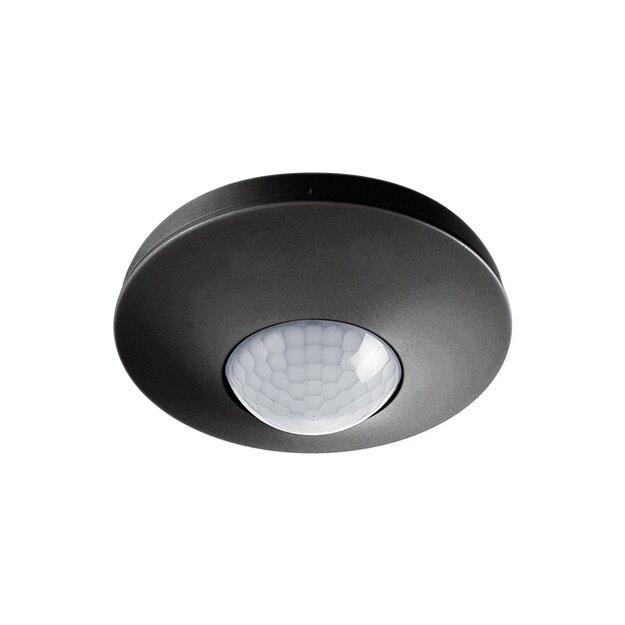 ESYLUX EP10055553 Decken-Präsenzmelder 360° Unterputz Slave Reichweite ca Ø 8 m PD-C 360/8 Slave BK Schwarz