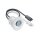ESYLUX EP10424878 Decken-Präsenzmelder 360° Unterputz Reichweite ca Ø 8 m fernbedienbar PD-FLAT 360i/8 RW WAGO WINSTA CodeA Weiß