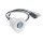 ESYLUX EP10427862 Decken-Bewegungsmelder 360° Unterputz flache Bauweise Reichweite ca Ø 8 m fernbedienbar rund Wieland GST-Stecker MD-FLAT-E 360i/8 RW WIELAND GST18 Weiß