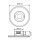 ESYLUX EP10428623 Decken-Präsenzmelder 360° Unterputz flache Bauweise Reichweite ca Ø 8 m fernbedienbar rund PD-FLAT 360i/8 LARGE ROUND WHITE Weiß