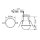 ESYLUX EP10510038 Deckeneinbau-Bewegungsmelder 360° ca Ø 24 m GST fernbedienbar MD-CE 360i/24 WIELAND GST18