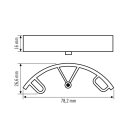 ESYLUX EB10423130 Abstandshalter für Serie BASIC...