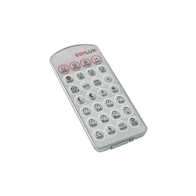 ESYLUX EM10025501 IR-Fernbedienung für die Serie DEFENSOR DEFENSOR REMOTE CONTROL Silber