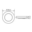 ESYLUX EP00007491 Abdeck-Set für Serie COMPACT in...