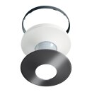 ESYLUX EP00007521 Abdeck-Set für Serie COMPACT in bestehend aus Abdeckblende und Designring COMPACT COVER SET 8 BK Schwarz