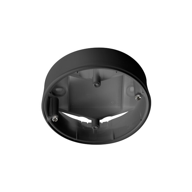 Esylux EP10426933 Aufputzdose-C IP20 in Schwarz für Decken-Präsenz- und Bewegungsmelder der Serie COMPACT COMPACT MOUNTING BOX IP20 SM BK