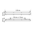 ESYLUX EO10310423 LED-Feuchtraumleuchten mit...