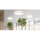 ESYLUX EO10850653 Runde flache LED-Anbauleuchte mit pulverbeschichtetem gehäuse DALI-2-Lichtsteuerung SVENJA CL 600 DDP OP 5700 840 IP20 DALI-2 Weiß