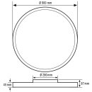ESYLUX EO10850660 Runde flache LED-Anbauleuchte mit...